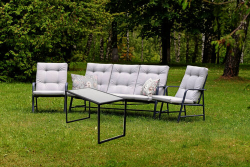 Изображение товара Набор террасной мебели Глория-2 с1195/127 / Обеденный стол / диван / 2 кресла