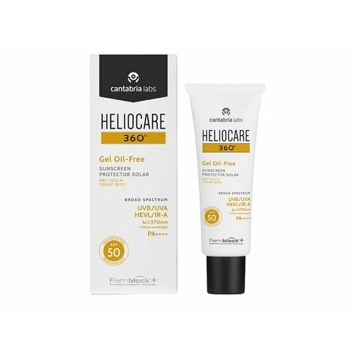 HELIOCARE 360º Gel Oil-Free Dry Touch - Солнцезащитный гель с SPF 50 для нормальной и жирной кожи 50мл