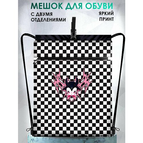 UFO PEOPLE Мешок для сменной обуви для девочки, сумка мешок детская для школьной формы и сменки/Рюкзак для одежды и обуви/Сумка для бассейна спортивная, непромокаемая, 2 отделения + крепление к рюкзаку