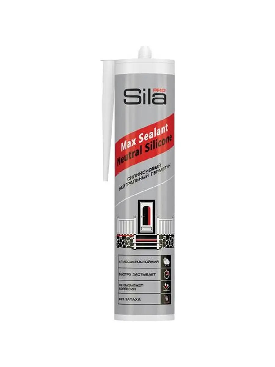 фото Герметик каучуковый для кровли черный SILA PRO Max Sealant All weather 290 мл