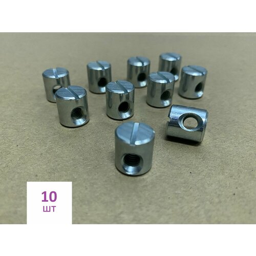 Гайки Бочонок М6 утолщенные d12x13мм (10шт)