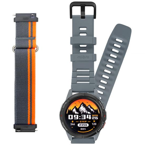 Умные часы Xiaomi Mibro GS Active XPAW016 c русским языком 2 ремешка серый 785000₽