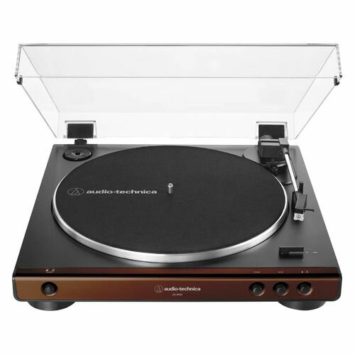 Виниловый проигрыватель Audio-Technica AT-LP60X, полностью автоматический, коричневый