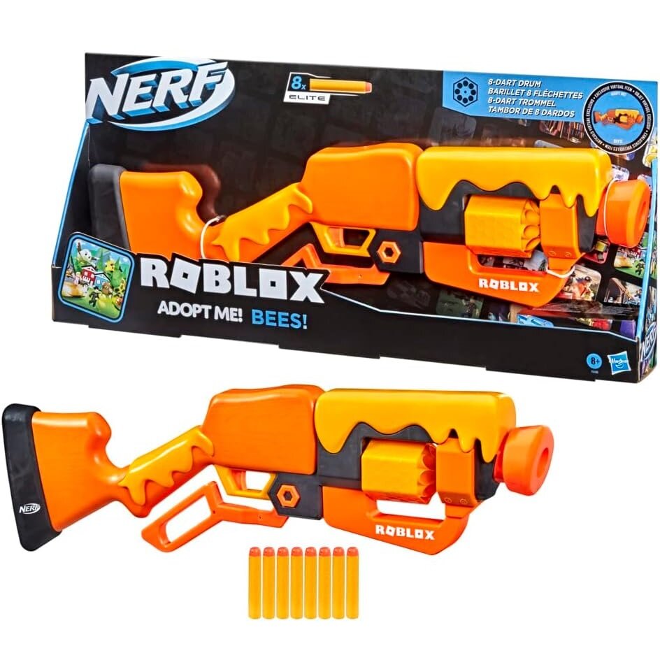 Hasbro. Бластер "Nerf. Roblox Adopt me! Bees!"