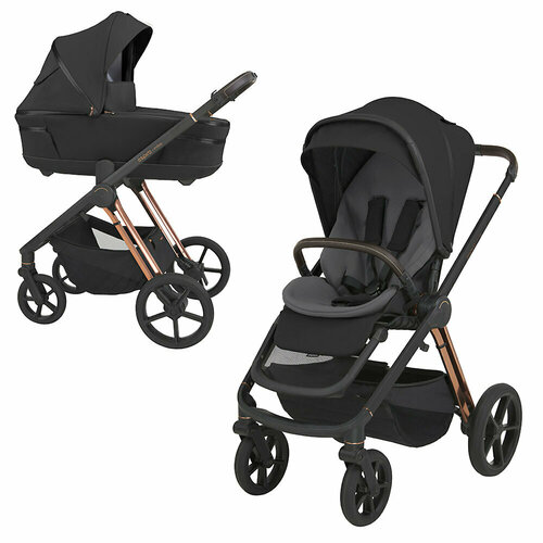 Коляска 2в1 Espiro Miloo, цвет Diamond Black (Чёрный)