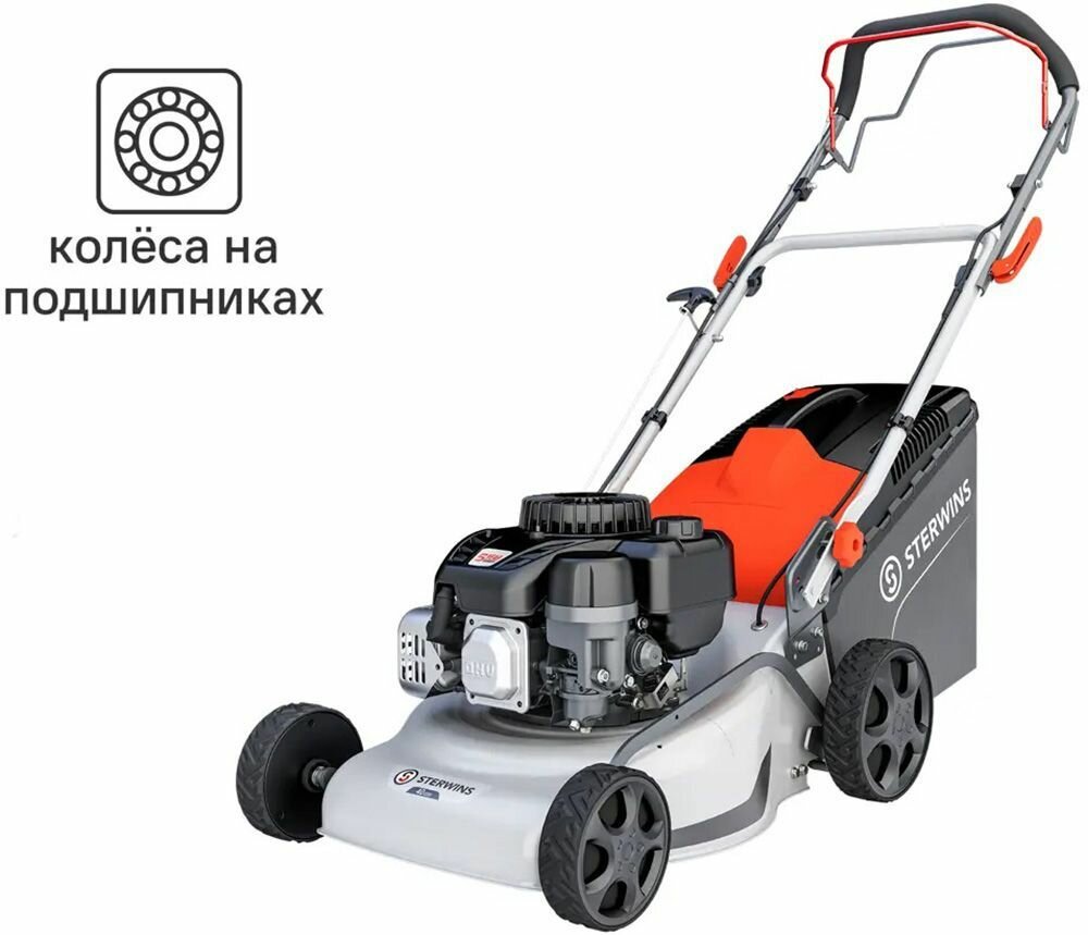 фото Стервинс BS300 газонокосилка бензиновая 400мм (2,3л. с) / STERWINS BS300 газонокосилка бензиновая самоходная 400мм (2,3л. с)