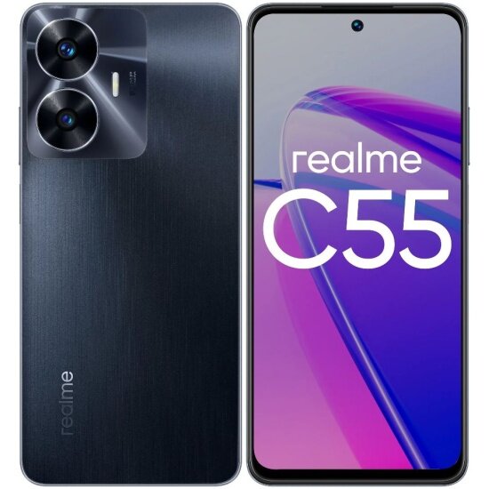 Смартфон Realme C55 8/256GB черный — фото 1