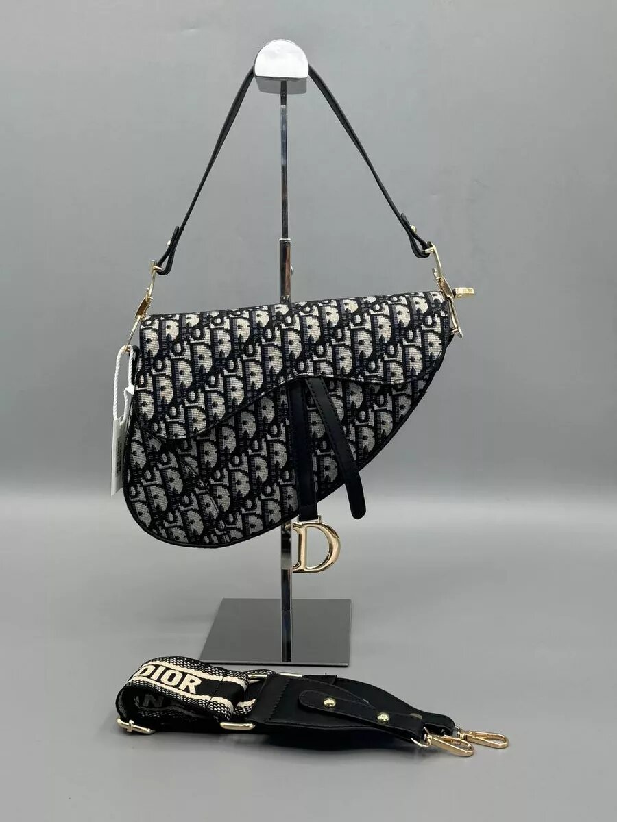 фото Сумка женская через плечо багет седло кросс-боди