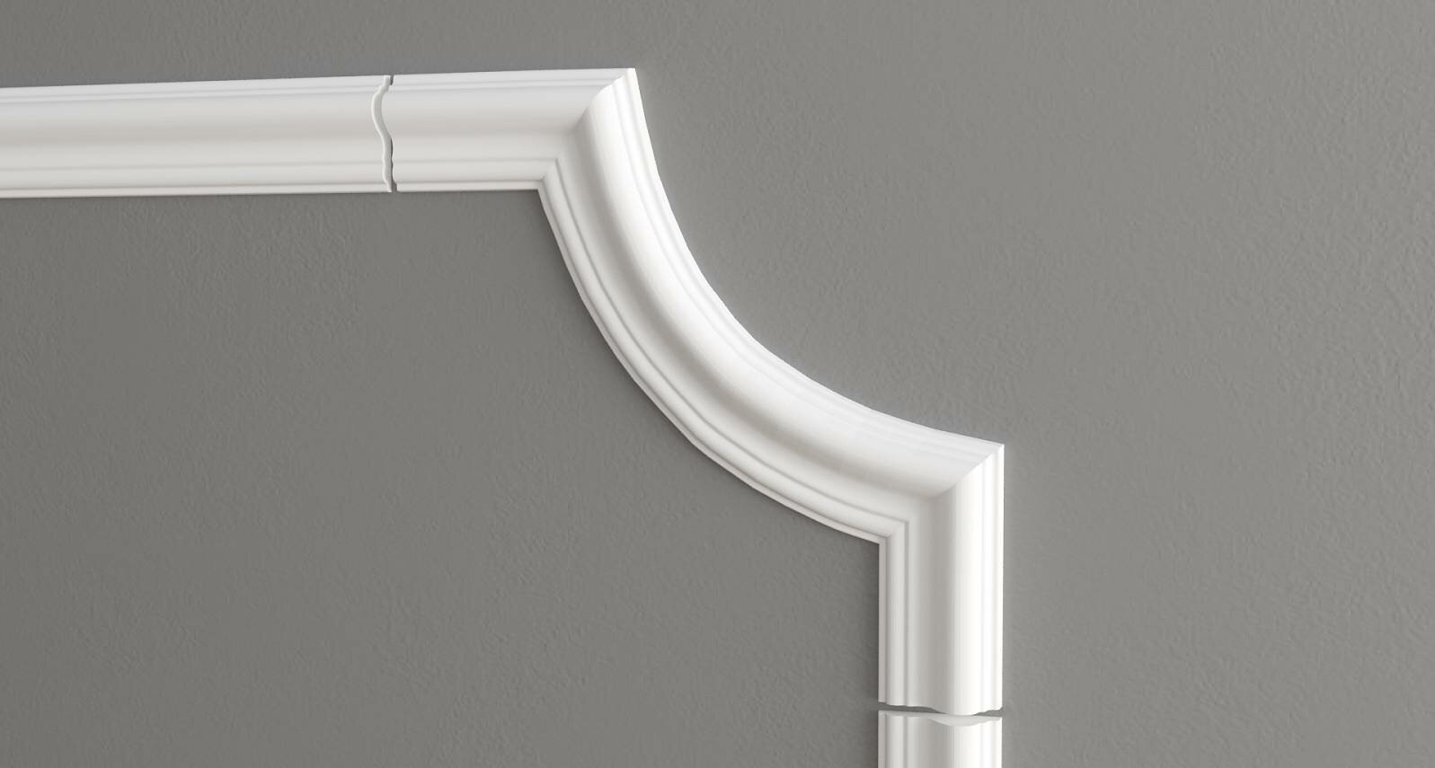 Декоративный уголок из дюрополимера C1-DD301 Decor-Dizayn - угловой элемент (комплект 4 шт.)