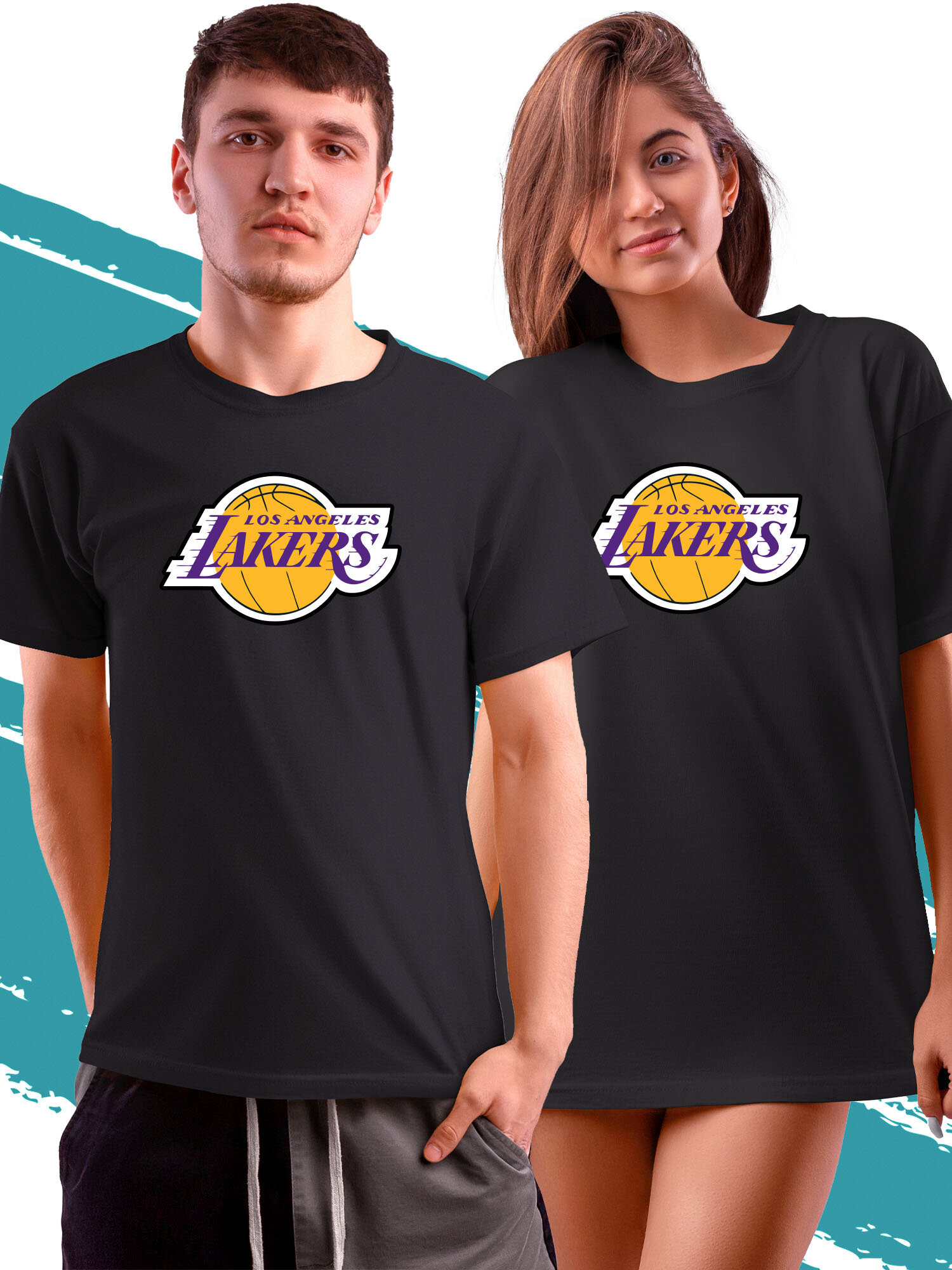 Футболка PhilShop Los Angeles Lakers-Лос-Анджелес Лейкерс, размер XL, черный