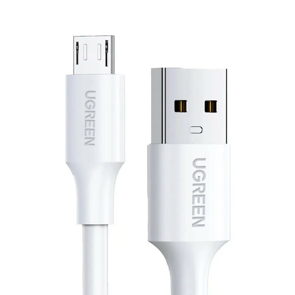 Кабель UGREEN USB 2.0 A to Micro USB Cable Nickel Plating 1m US289 (White) (60141) — фото 1