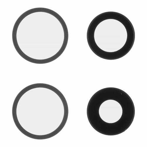 Стекло камеры рамка для iPhone 1212 mini комплект 2 шт черный 530₽