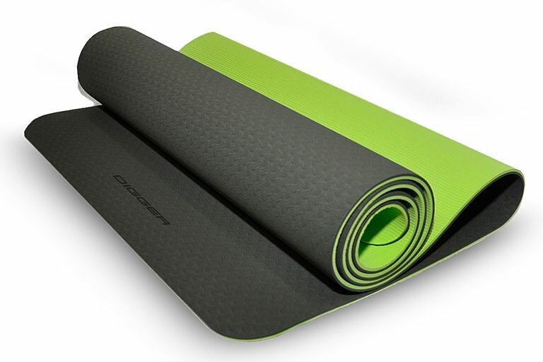 Коврик для йоги TPE 6 мм Зелёный Двухсторонний Hasttings Digger HD22D1A-Green