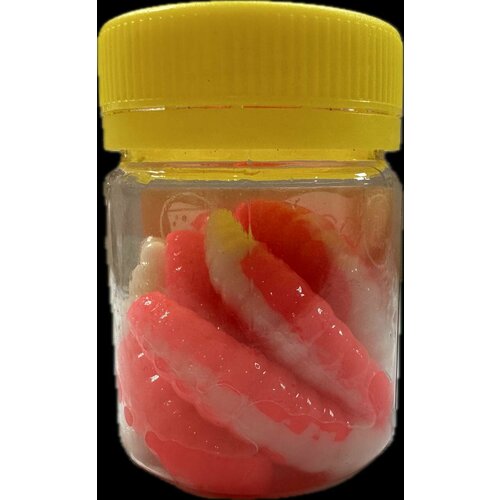 Приманка Cool Place Maggot Floating stretch 4см, цвет бело-розовый