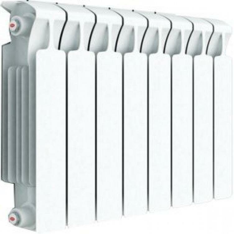 Радиатор биметаллический Rifar Monolit 500 мм 8 секций 3/4 боковое подключение белый