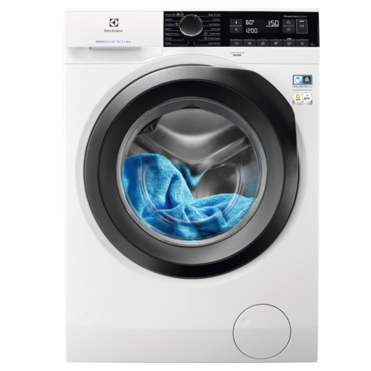 Стиральная машина Electrolux EW7FN248S серии 700 SteamCare c паром, 8 кг