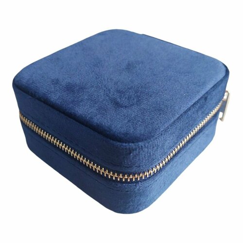 Бархатная шкатулка для украшений Малика голубая дорожный органайзер для украшений 920₽