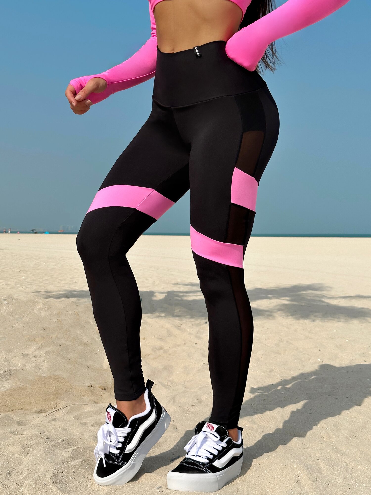 Картинки Легинсы спортивные Euphoria Feel Pink Fluo, размер S, розовый