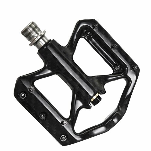 Черные углеродные педали KOCE0094 для горных велосипедов, Черный