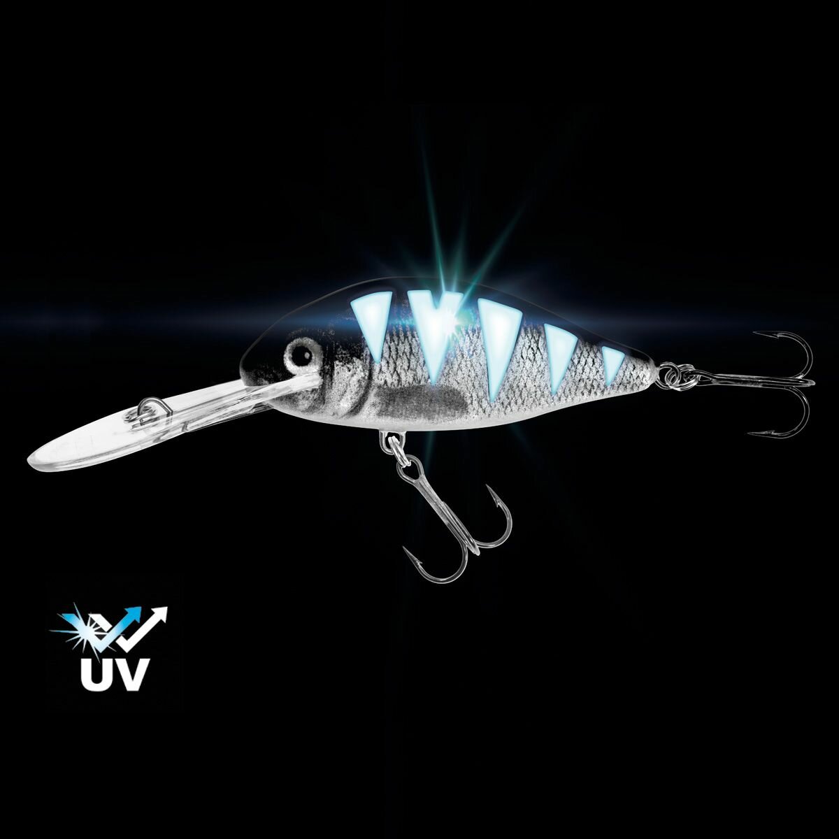 Воблер для троллинга глубоководный Jaxon Fighter SDR 8 см 13 гр #PG UV светящийся — фото 1