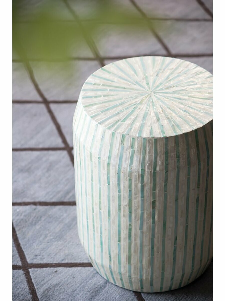 Обзор: 46960 Столик акцентный из раковин устриц 35x35x45см, Glasar