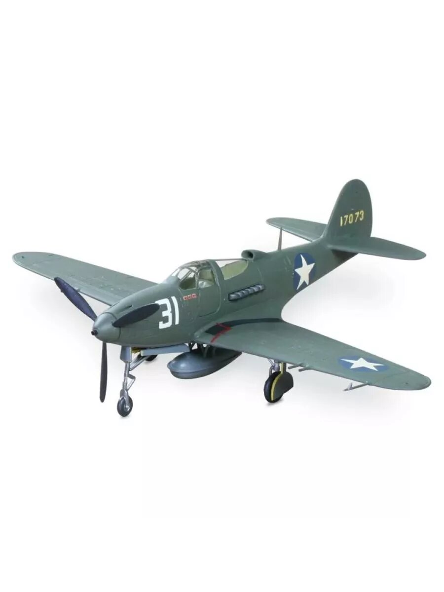 ZVEZDA Истребитель П-39Н "Аэрокобра" 44 детали, масштаб 1:72 — фото 1