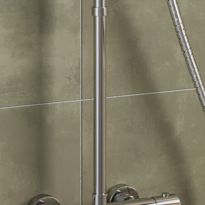 Удлинитель штанги для душевой системы Milardo Ideal Spa ILS30CRM38 круглый  глянцевый хром