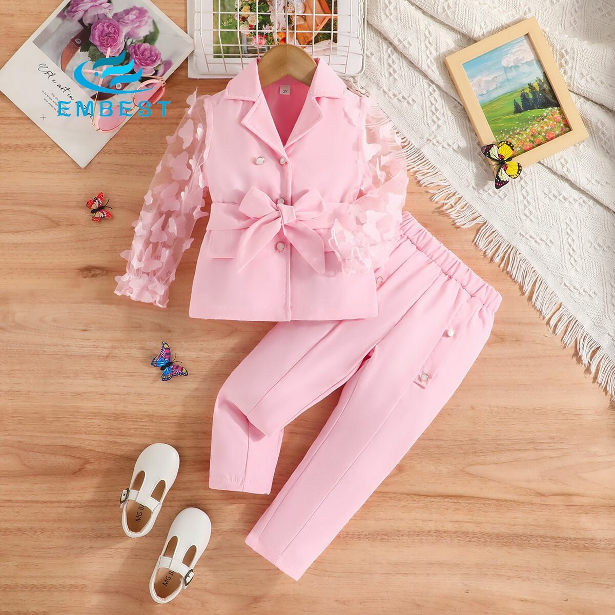 Комплект одежды , размер 8Y, pink