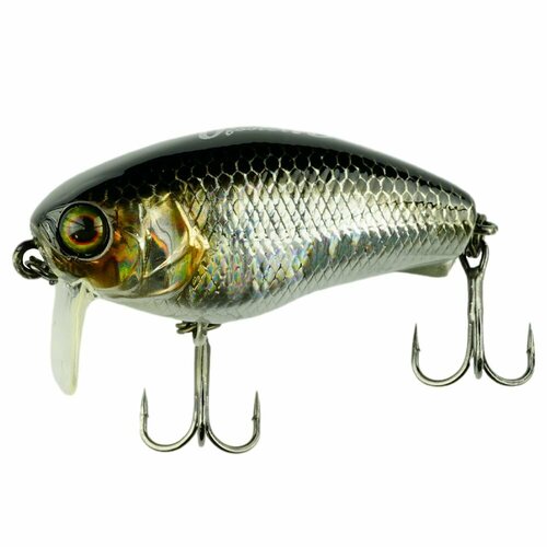 Воблер кренк на щуку/на головля/на судака/на окуня/на форель JACKALL Cherry 0 Footer 48 мм цв. hl silver & black