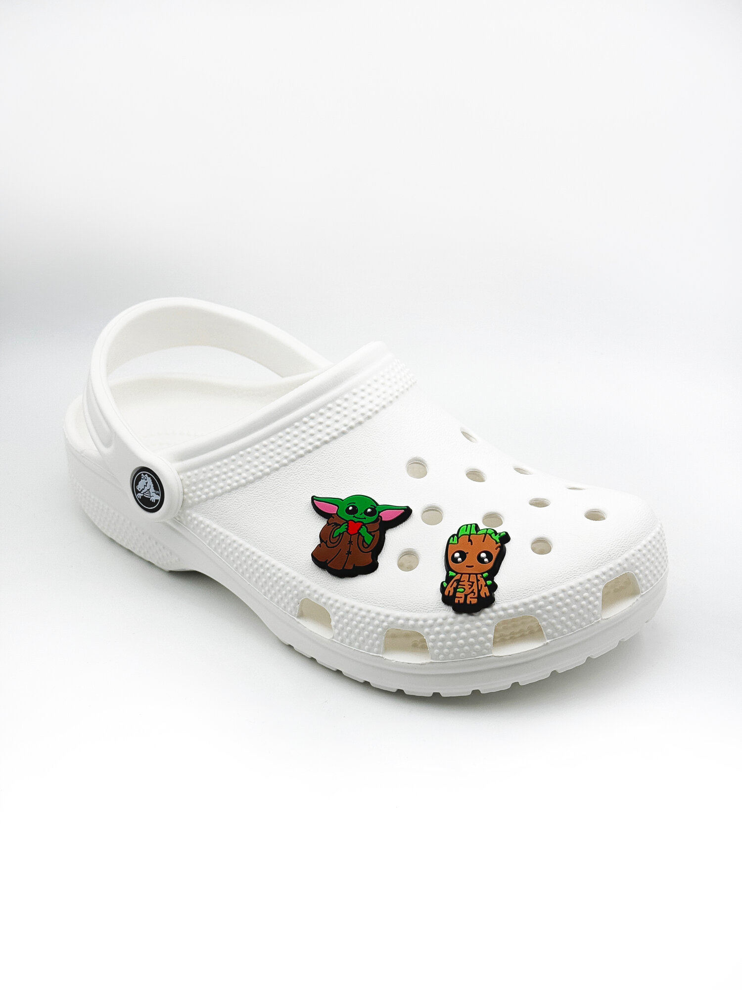 Украшения для обуви джибики("Малыш Йода(Грогу)", "Друд", "Звездные войны"), Джибитсы(2 штуки) — фото 1