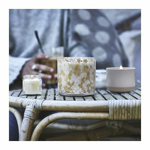 Ароматическая свеча в стакане JAMLIK, 50ч, ваниль — фото 1