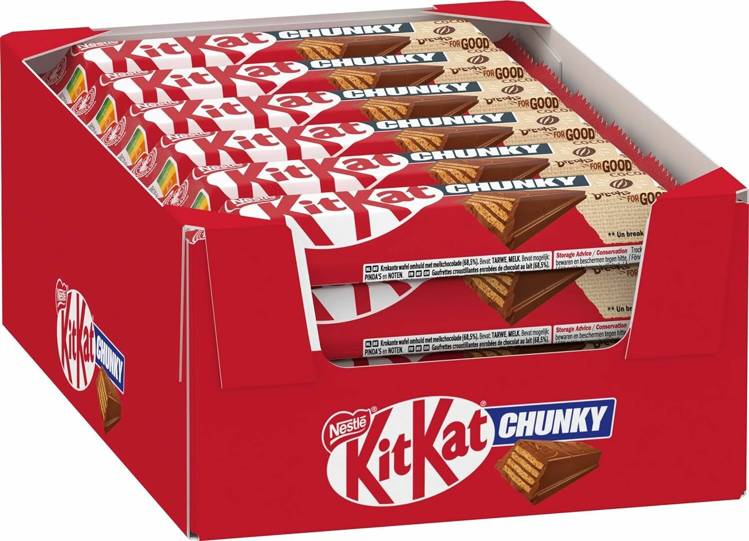 Шоколадный батончик KitKat Chunky, 40 гр, 24 шт