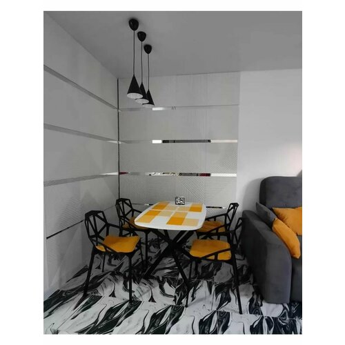 фото Стеновые панели декоративные из мдф 3d / цвет: белый шелк / 4шт danilovdecor
