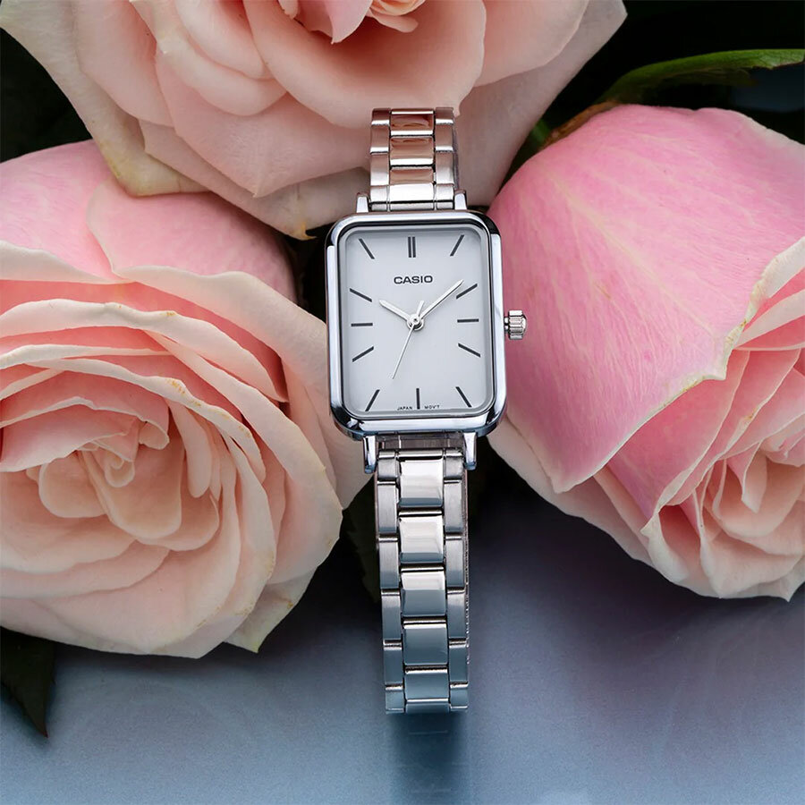 Наручные часы CASIO Collection, серебряный, голубой — фото 1