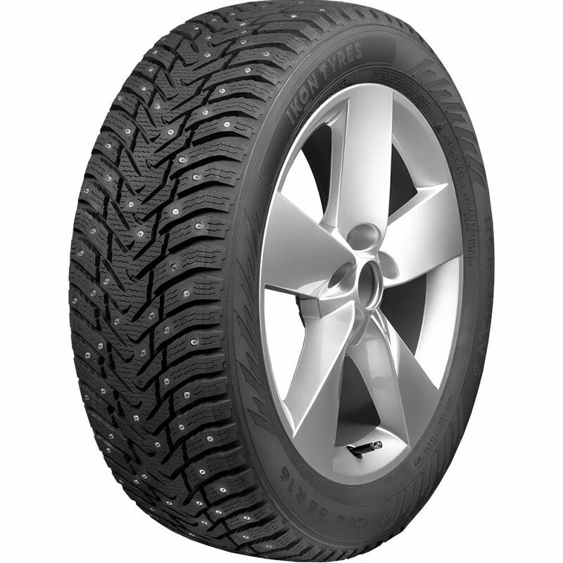 Зимние шипованные шины Ikon Tyres Character Ice 8 155/65R14 75T для легкового автомобиля