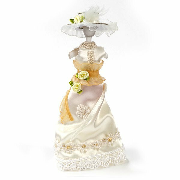Заготовка для декора Magic 4 Toys Манекен, в бежевом платье и шляпке (AM0101094)