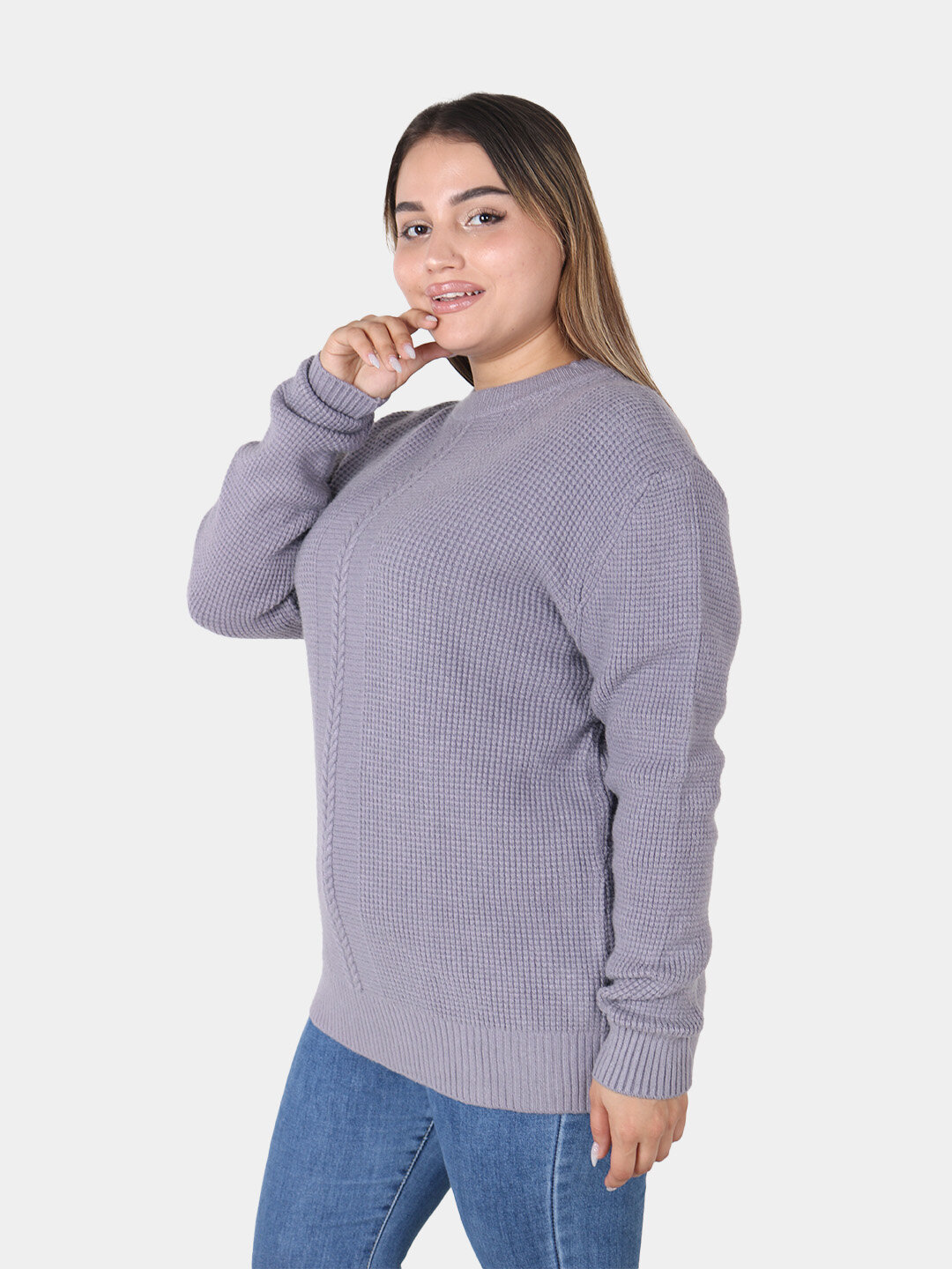 Джемпер , размер One Size, сиреневый — фото 1