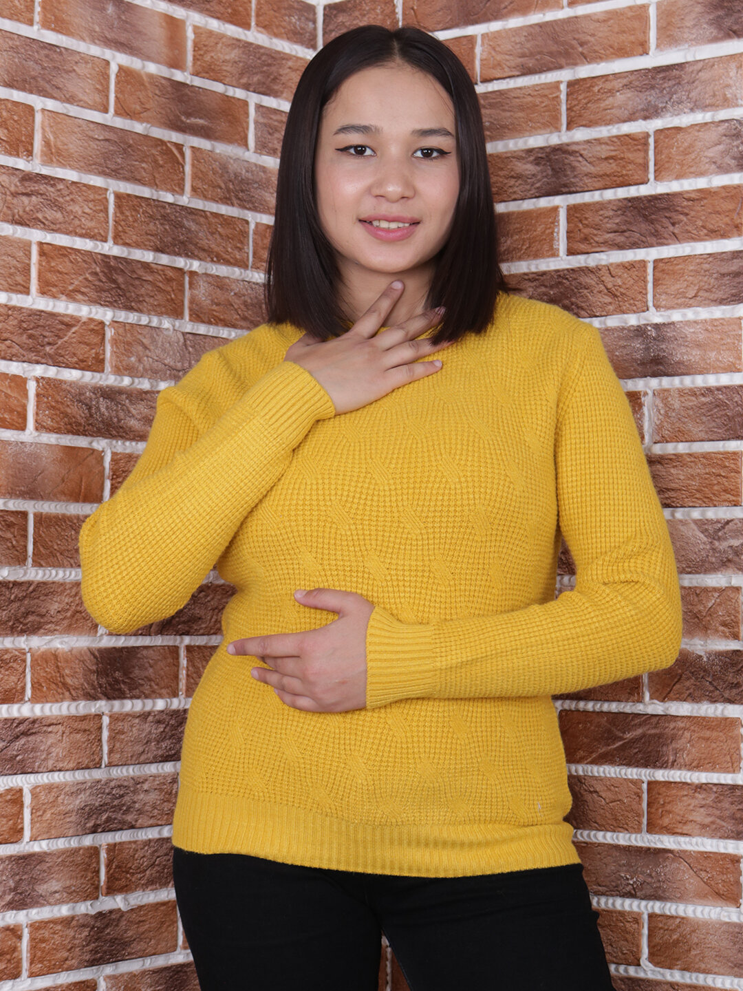 Свитер размер One Size, , Желтый — фото 1