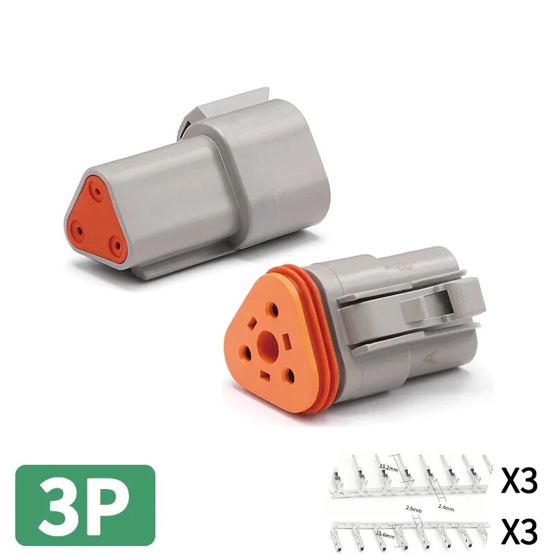 Автомобильный разъем DT Deutsch 3P whole set