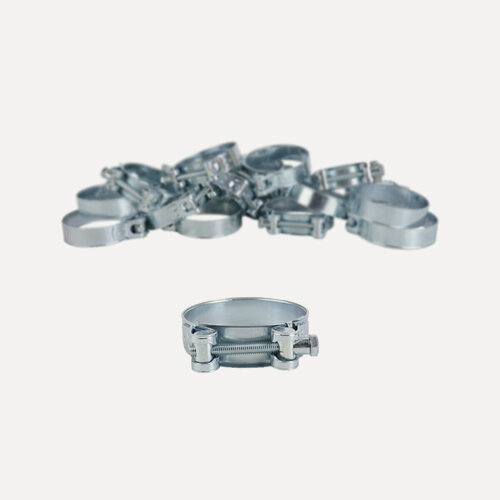 Изображение товара Хомут силовой одноболтовый 140-148 мм W1 RUSBELT (20 штук в упаковке)