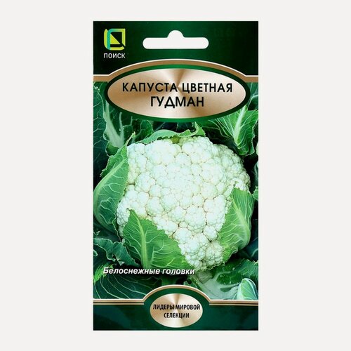 Изображение товара Семена поиск Капуста цветная "Гудман", в упаковке 30 штук, цветной пакет