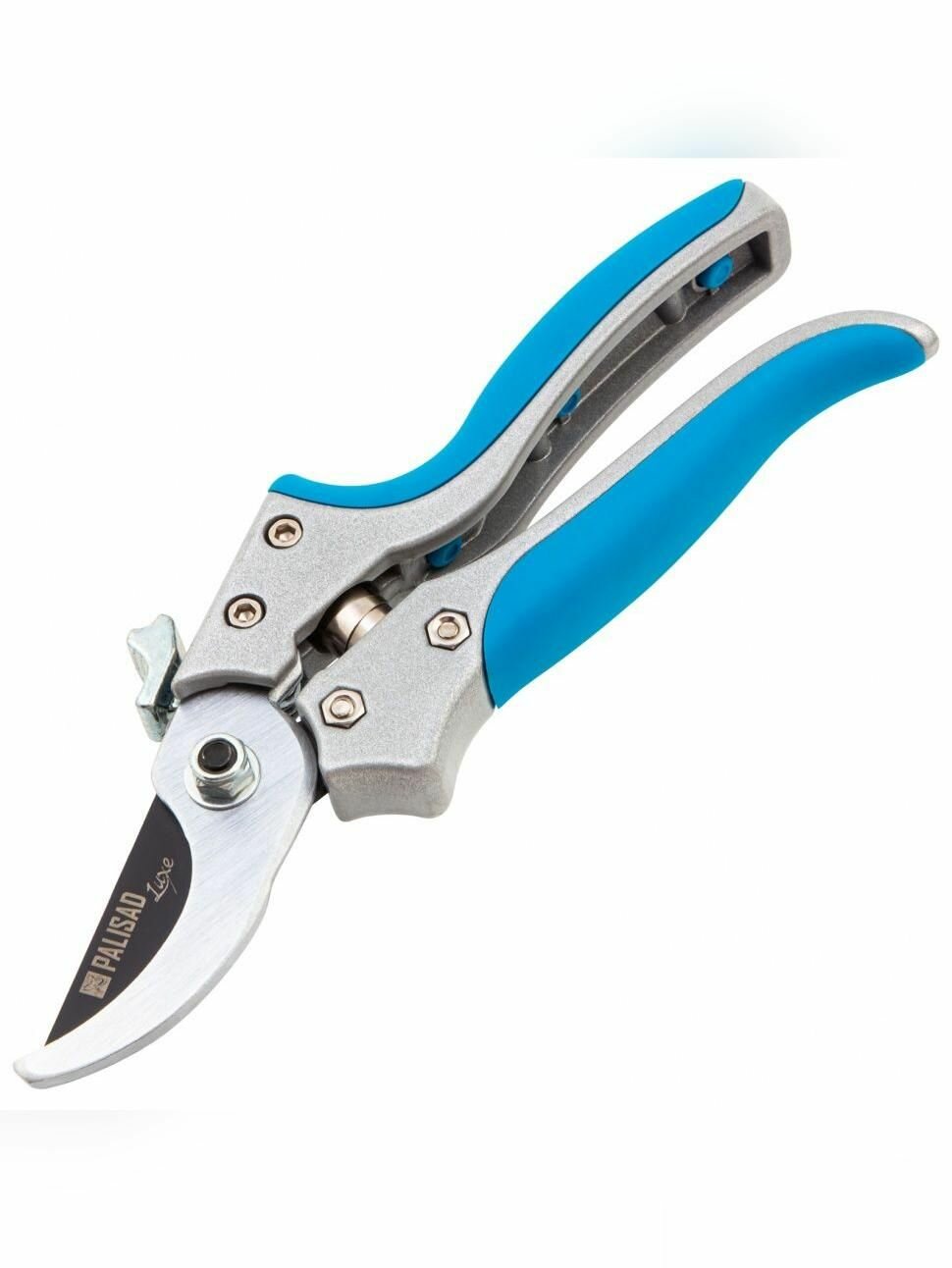 Секатор прямого реза, 205 мм, металлические обрезиненные рукоятки, Luxe, Palisad 60482