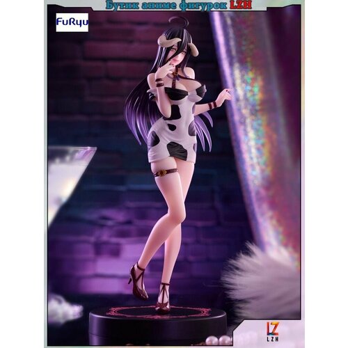 фото Аниме фигурка furyu trio-try-it альбедо(albedo) в коротком вечернем платье (молочный стиль) из "overlord" 21 см