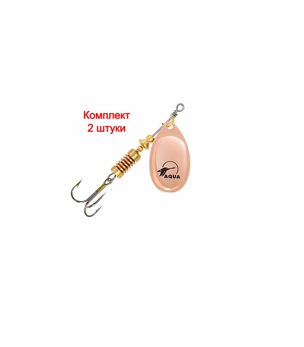 Блесна для рыбалки AQUA AGLIA 03,0g, лепесток № 1, A2-06 медь, 2 шт.