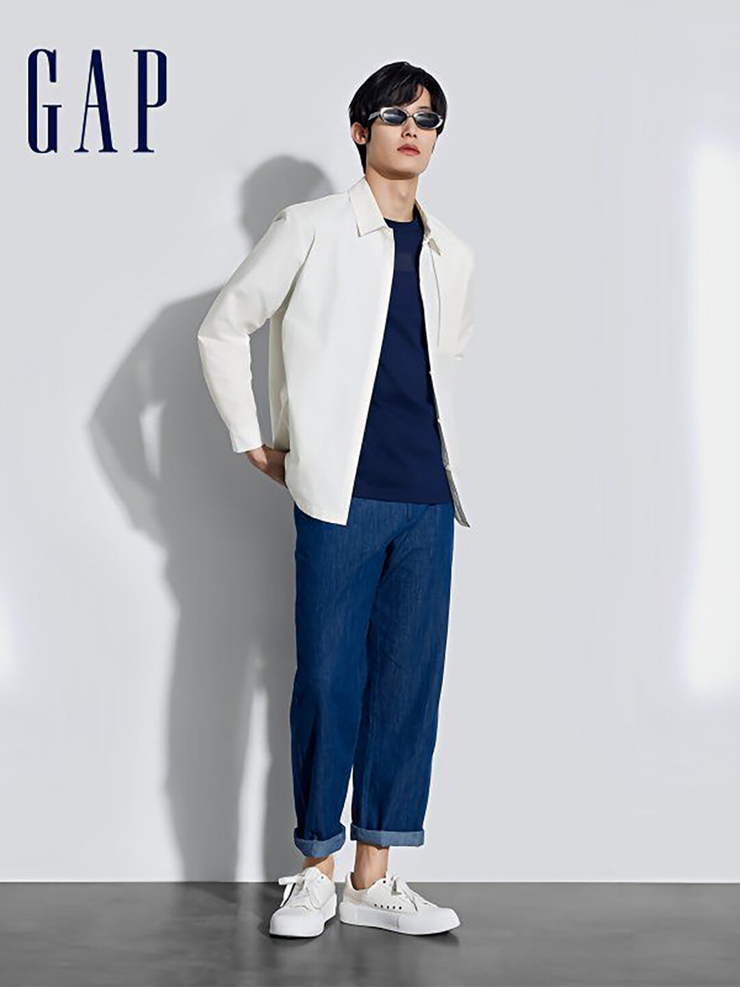 Рубашка GAP, размер 3XL, 001 белый — фото 1