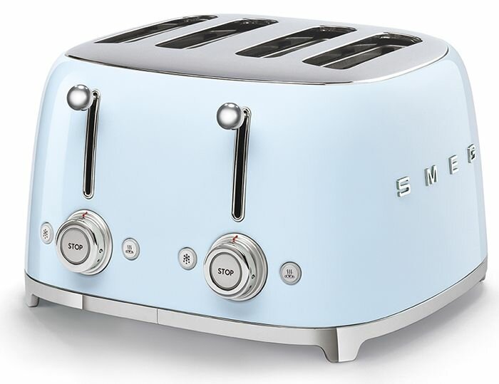 Тостер с 4 слотами SMEG TSF03PBEU