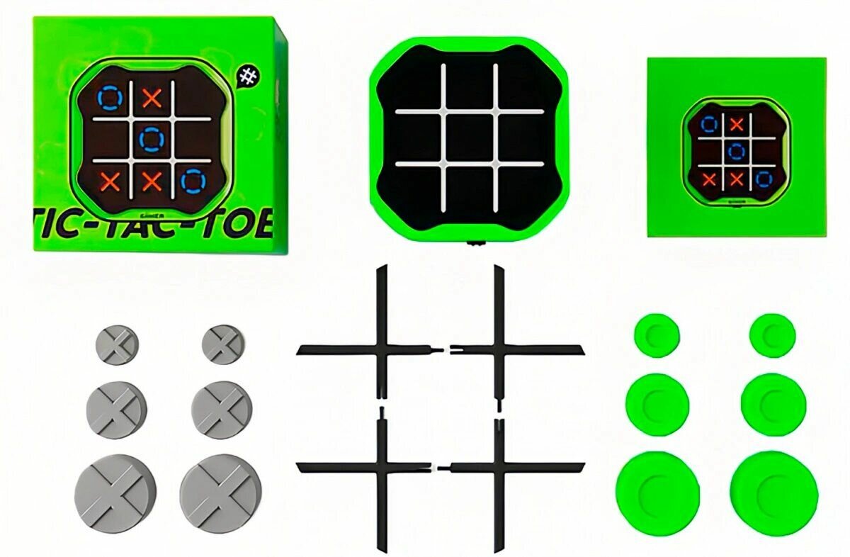 Развивающие Игры Xiaomi Настольная игра Xiaomi Giiker Tic-Tac-Toe Bolt "Крестики-Нолики", Green (JKJZQ001)