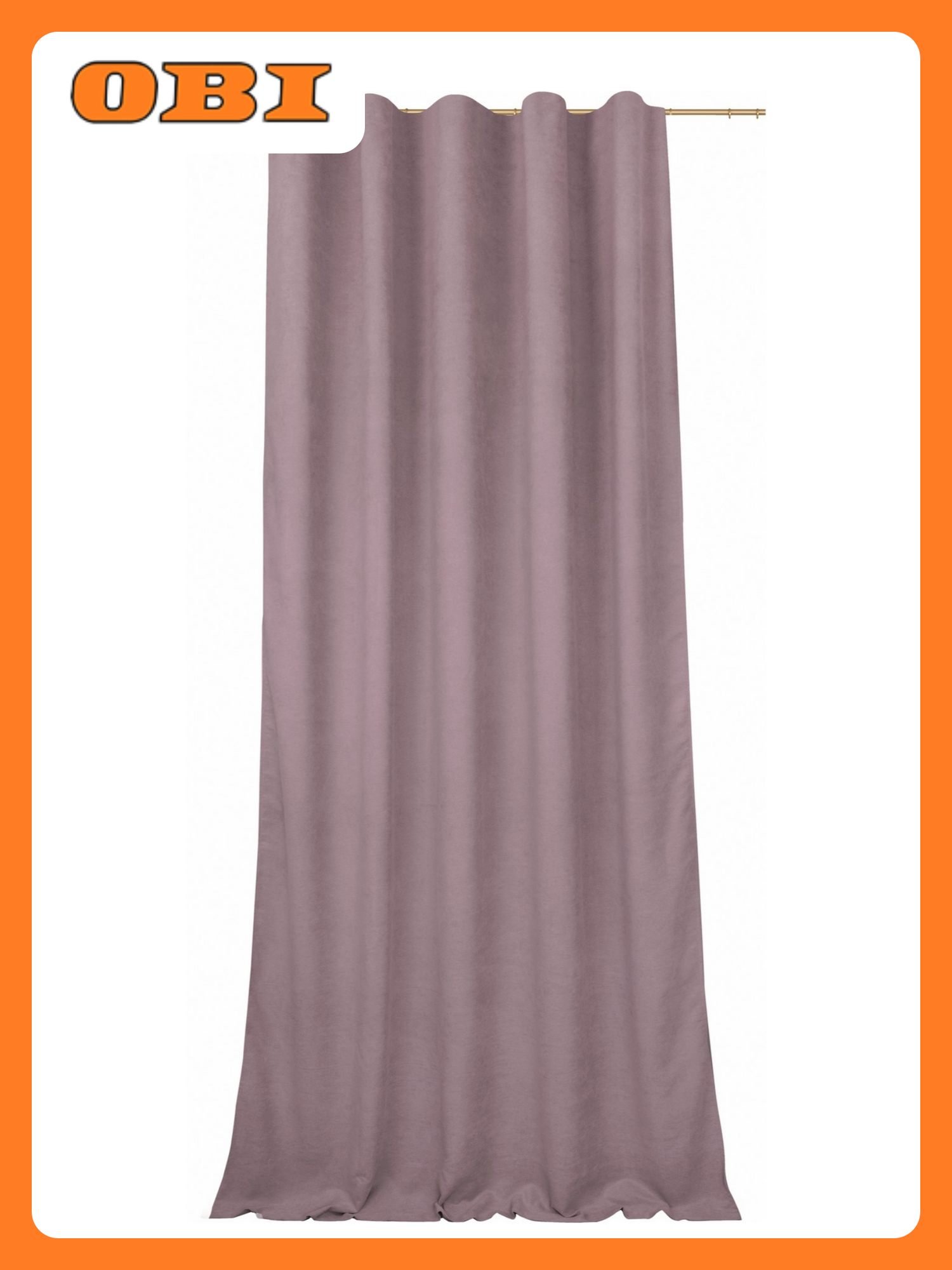 Штора портьерная Однотонная пыльно-розовая 140х280 см