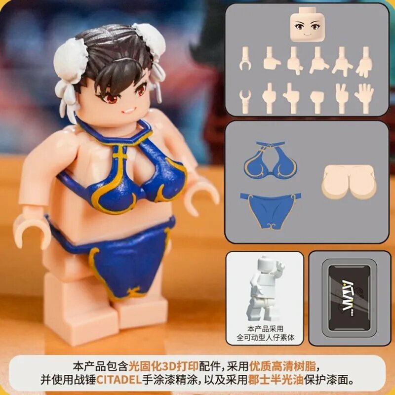 Корольбоецы Минифигурки блоки / Chun-Li, практичный аксессуар для дома, офиса и поездок