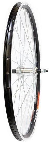 фото Колесо 27,5 TRIX заднее аллюминий черный трещотка гайка серый 13531